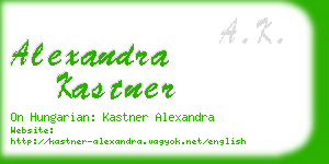 alexandra kastner business card